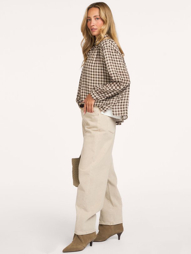 Ali Ali, viscosemix geruite blouse