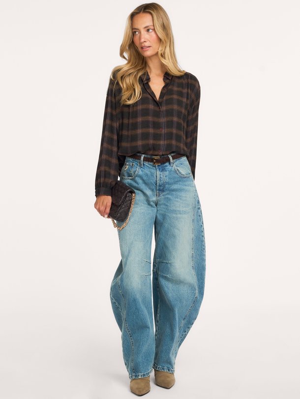 Ali Ali, katoenen geruite blouse