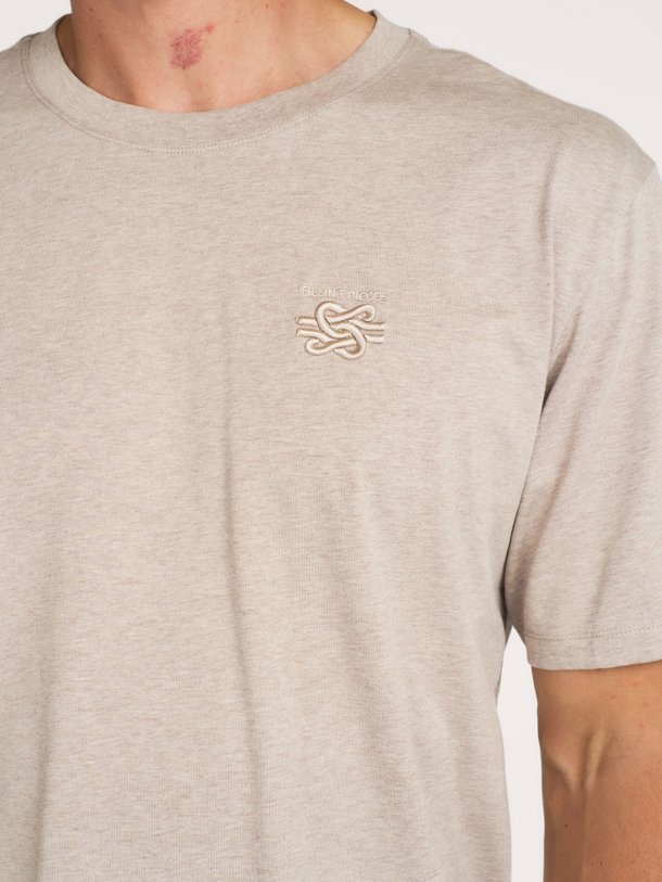 T-Shirt Embroidered Knot Melange Organic cotton T-shirt