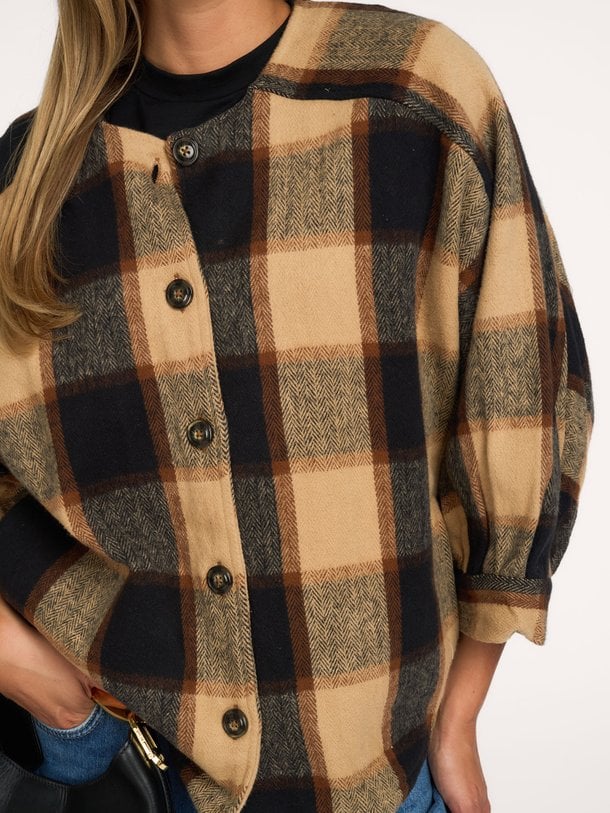Jacket Heavy check Katoenen geruiten jasje
