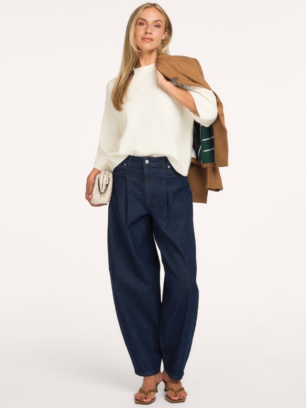 CMANNAIS-PANTS Annais, high waist barrel fit jeans