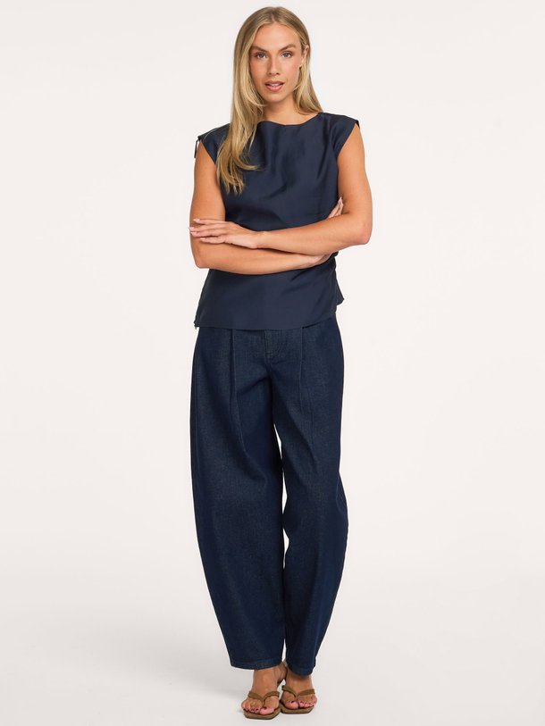 CMANNAIS-PANTS Annais, high waist barrel fit jeans