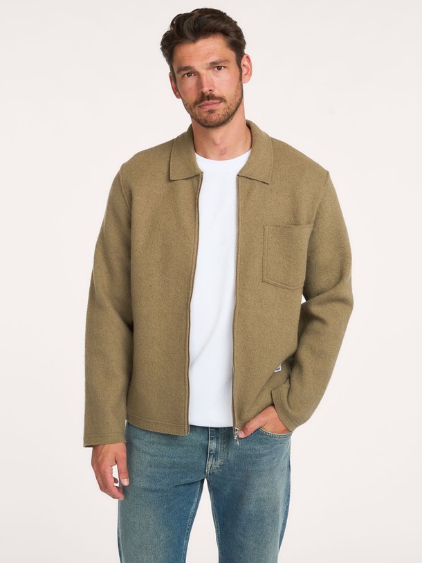 HANNES FULL ZIP 14612 Hannes, wollen vest