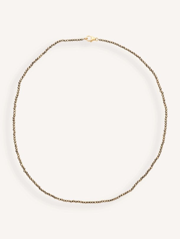 Pyrite, vergulde ketting