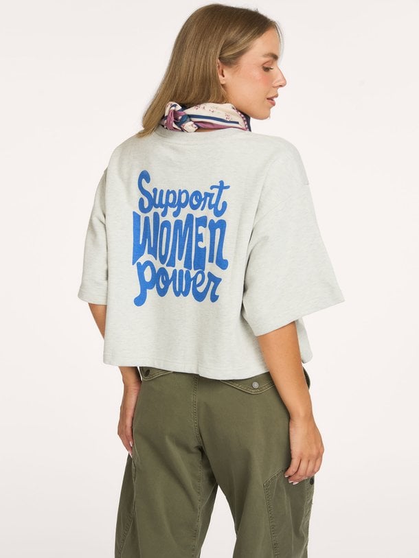 DanLL Boxy Sweatshirt 3/4 Dan, katoenmix T-shirt