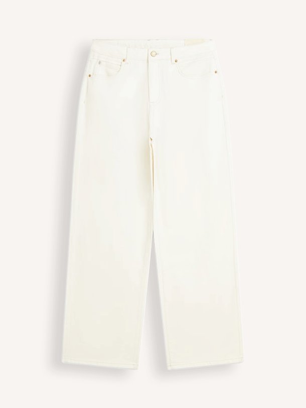 Loose fit jeans Comfi cotton twill High waist straight fit jeans