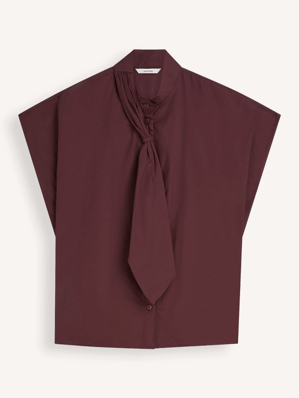 Top Taft light Geweven blouse
