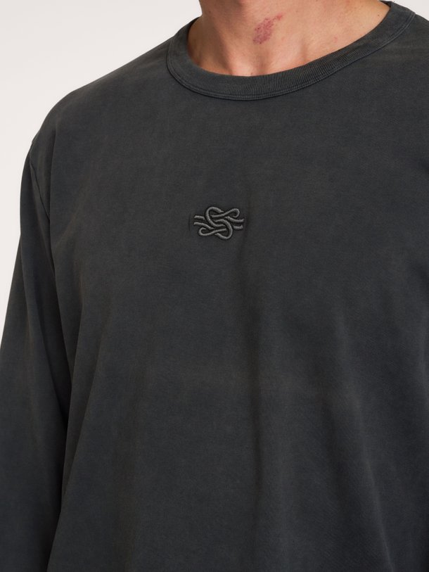 Longsleeve Boxy Embroidered Organic cotton longsleeve