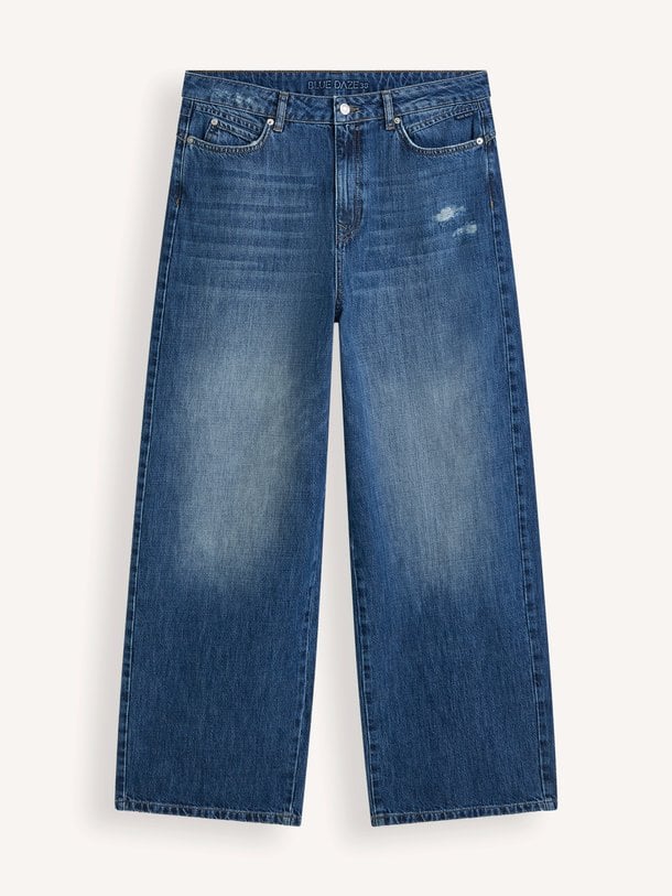 Loose fit jeans Mid weight cotton denim Mid waist loose fit jeans