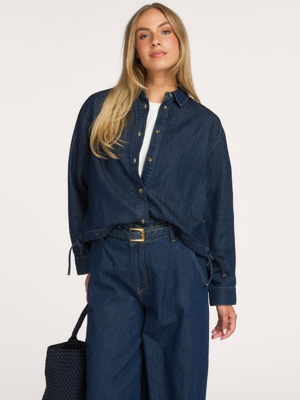 Denim blouse