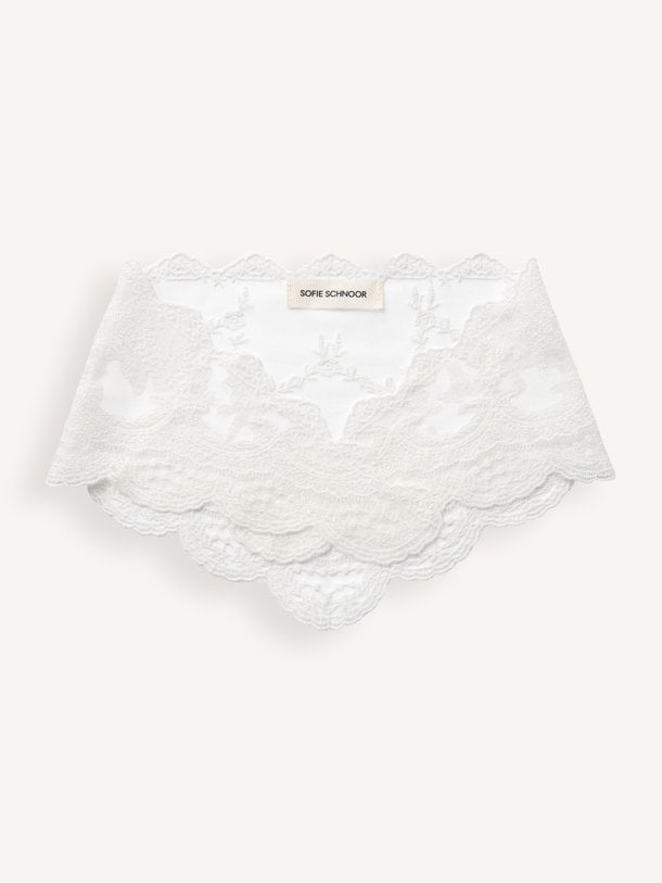 ZELIESW SCARF Zelie, geweven kanten sjaal