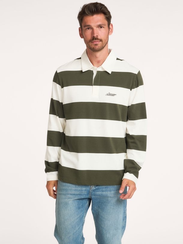 SAKEVIN X POLO LS 15512 Sakevin, organic cotton gestreepte polo