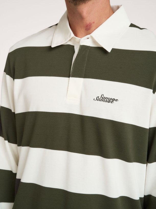 SAKEVIN X POLO LS 15512 Sakevin, organic cotton gestreepte polo