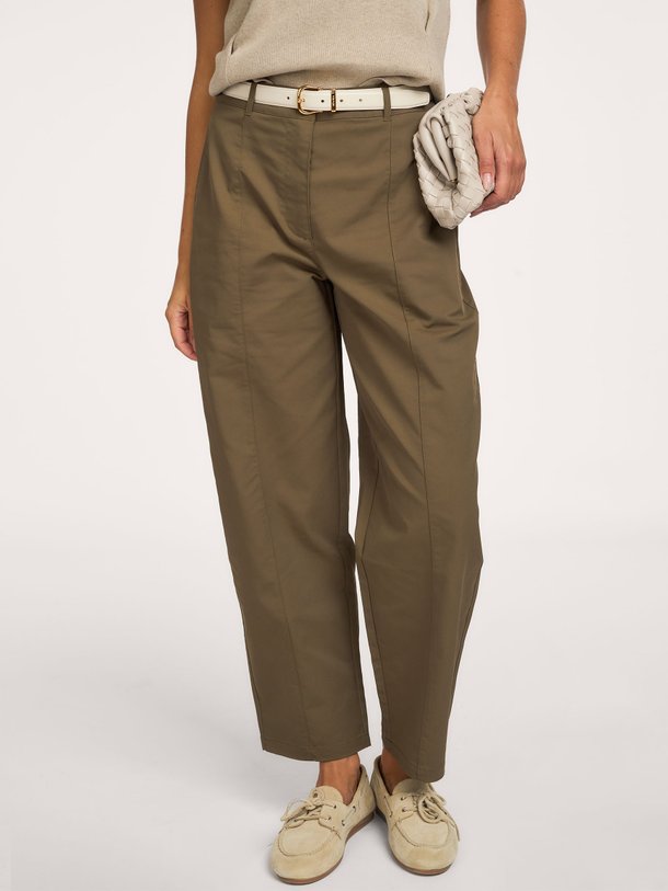 Geweven barrel fit broek