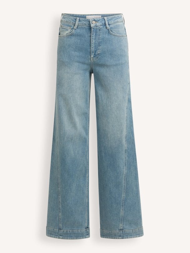 High waist wide leg jeans