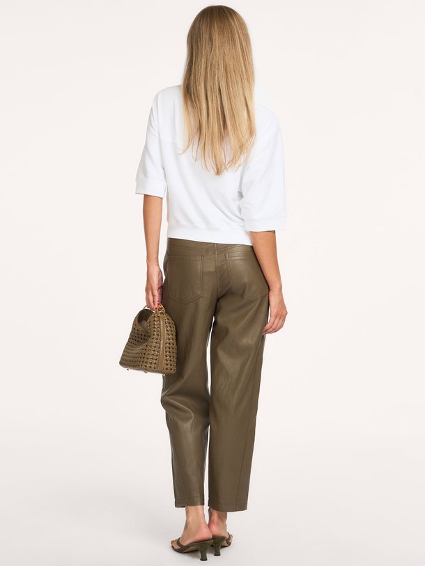 Leather look broek