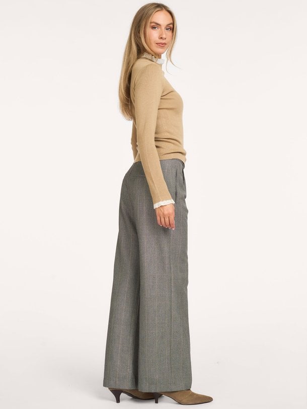 Cottonmix longsleeve met ruches