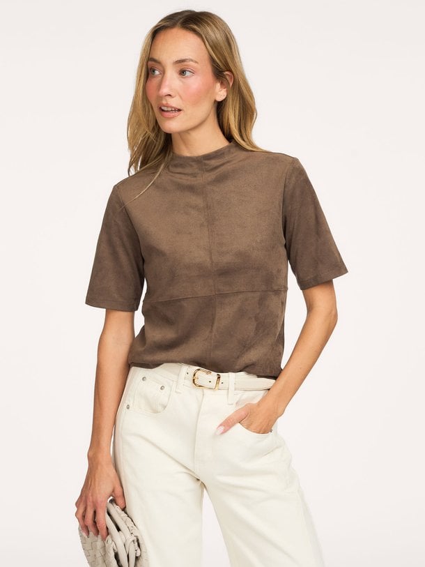 Suède look top