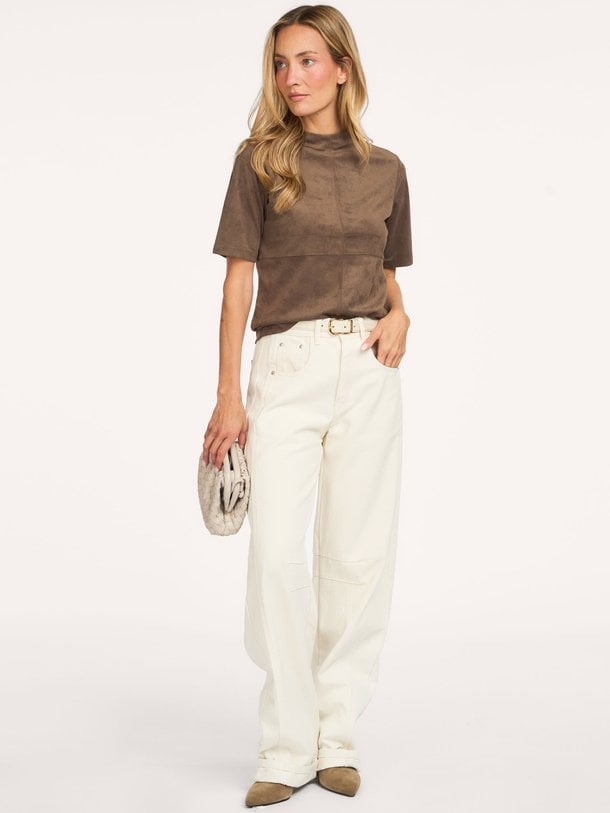 Suède look top