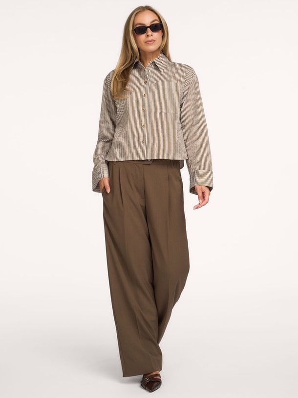 Vena, katoenmix cropped blouse