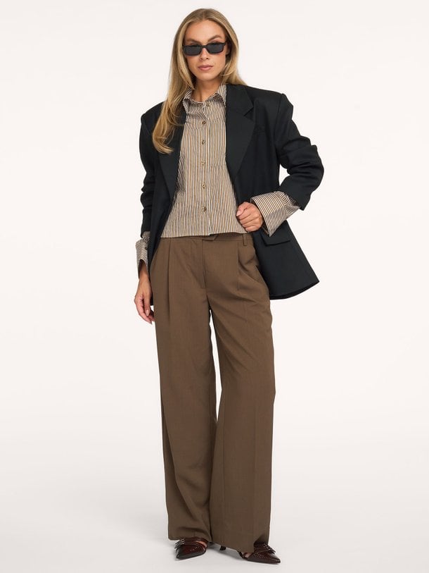 Vena, katoenmix cropped blouse