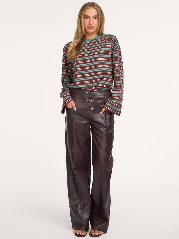 Meave, leatherlook broek
