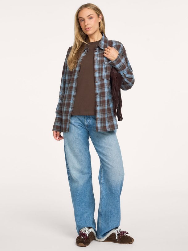 Anne Shirt Anne, katoenmix geruite blouse