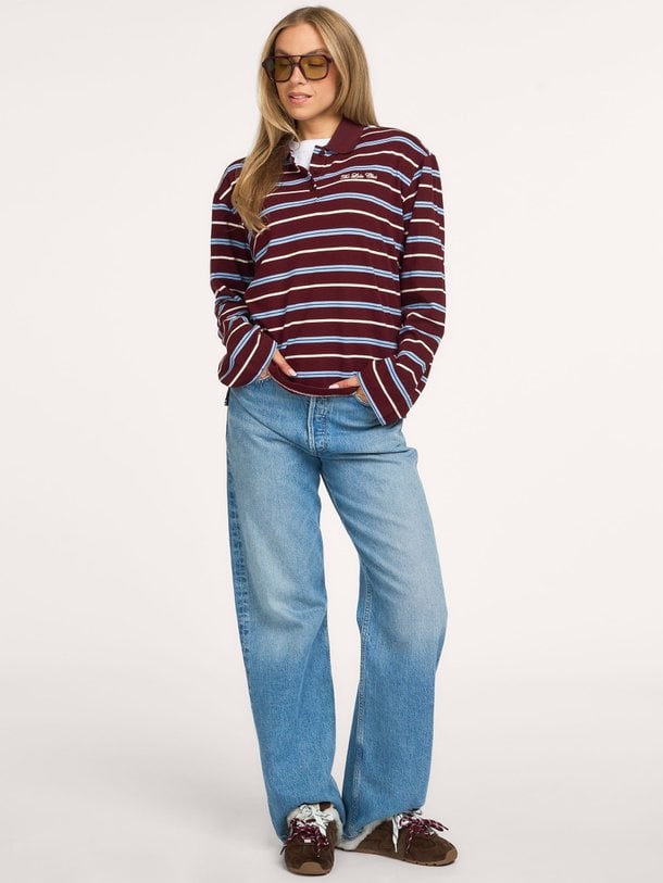 Emilia, katoenen polo longsleeve