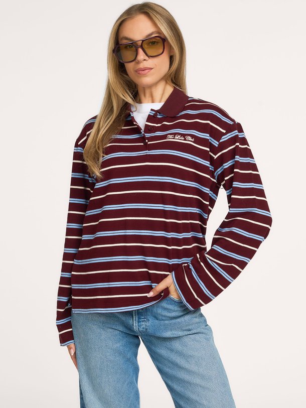 Emilia, katoenen polo longsleeve