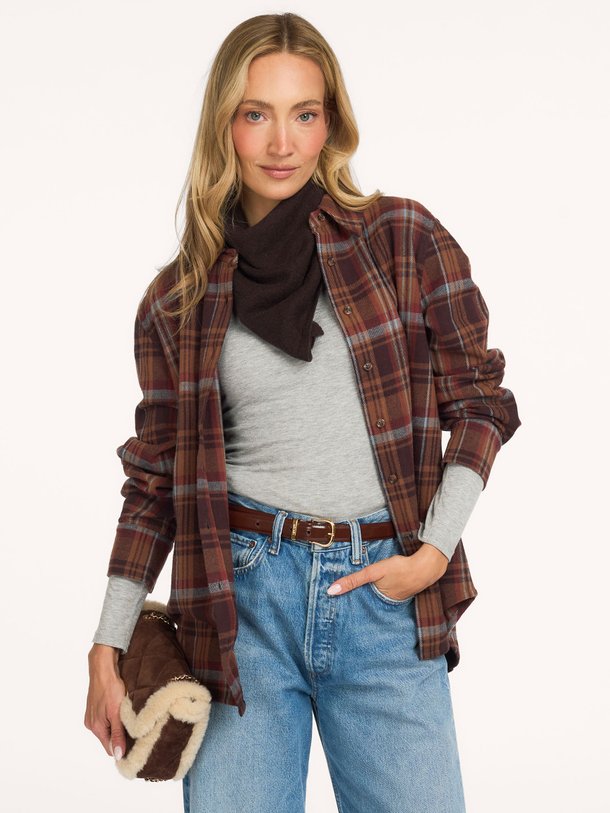 1H26ROXE Roxea, katoenen geruite blouse