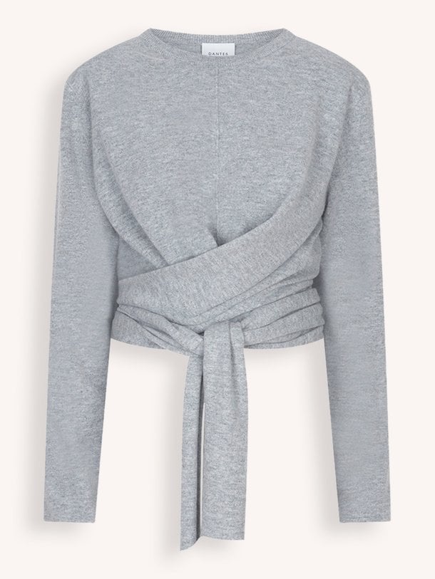 Benyo knitted wrap top Benyo, merinowollen trui
