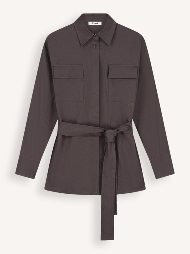 TIE SHIRT Lyocellmix blouse