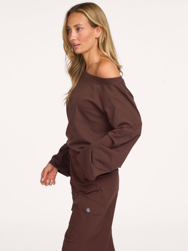 Somoya'CL Somoya, katoenen off shoulder longsleeve