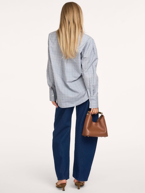 KIM-LS Kim, katoenen geruite blouse