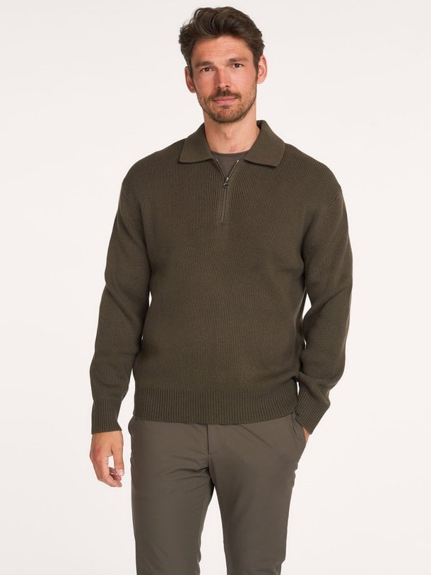 WELLS Wells, merino wol/katoenmix trui
