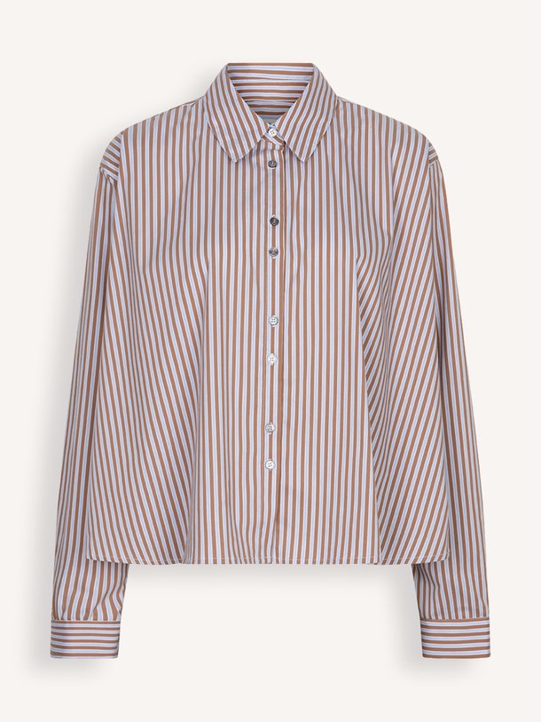 CELYA A line blouse Celya, katoenmix gestreepte blouse
