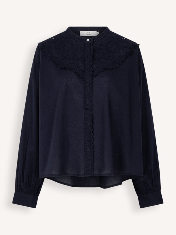 KERREN Fancy embro blouse blouse Kerren, katoenen blouse