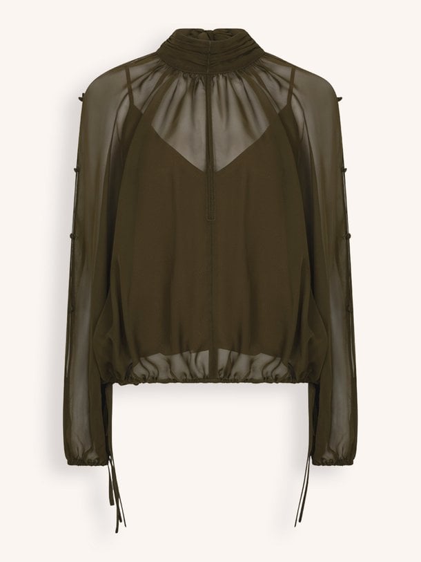 Sonia boho sleeve detail blouse Sonia, geweven top