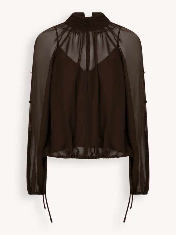 Sonia boho sleeve detail blouse Sonia, geweven top
