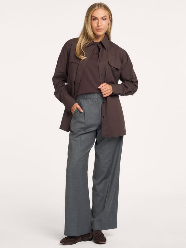 WOOL TAILORED TROUSERS Wolmix pantalon