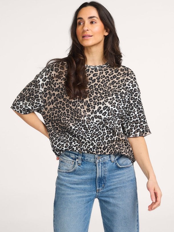 soft scuba tee leopard Modalmix t-shirt