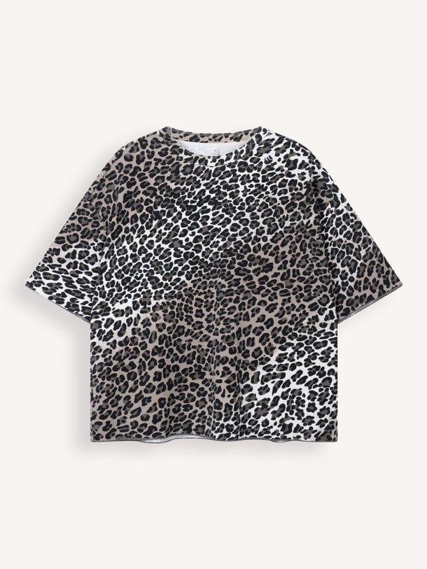 soft scuba tee leopard Modalmix t-shirt