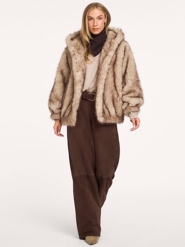 HAILEY Long Faux Mink Hailey, fake fur jas