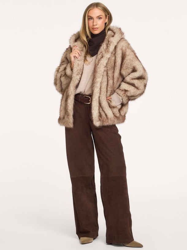 HAILEY Long Faux Mink Hailey, fake fur jas