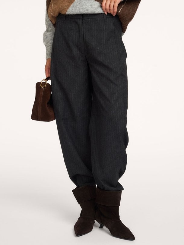 Vienne Barrel Trousers Vienne, viscosemix barrel fit broek