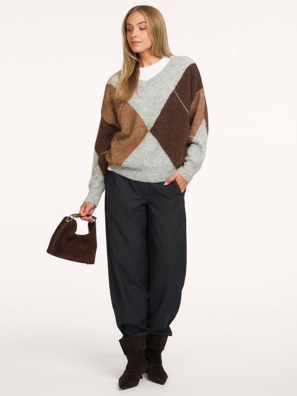 Vienne Barrel Trousers Vienne, viscosemix barrel fit broek