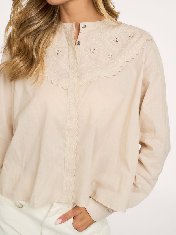 KERREN Fancy embro blouse blouse Kerren, katoenen blouse