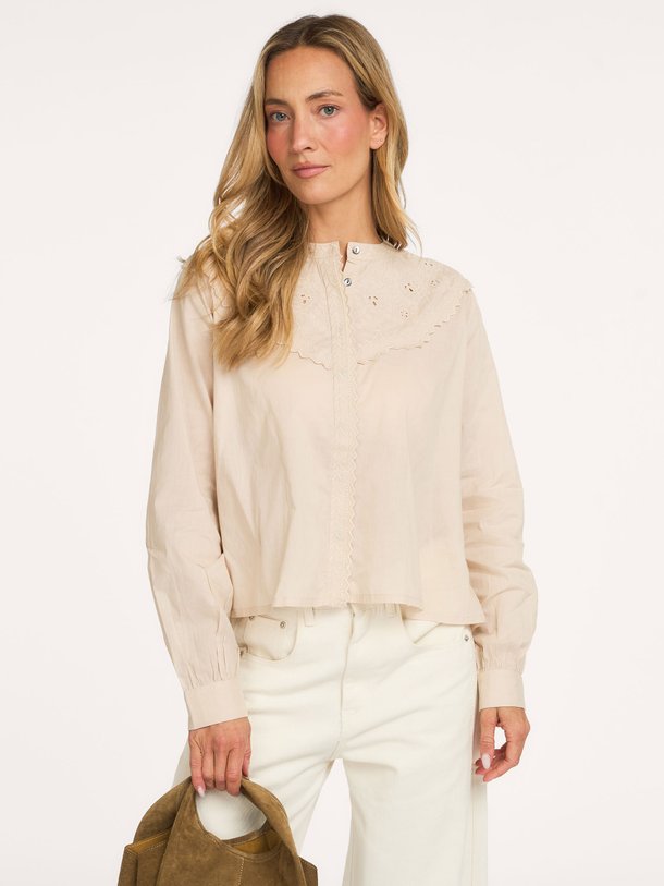KERREN Fancy embro blouse blouse Kerren, katoenen blouse