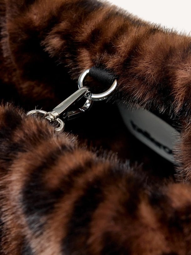 Jelga, fake fur schouder-/handtas