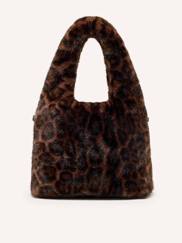 Jelga, fake fur schouder-/handtas